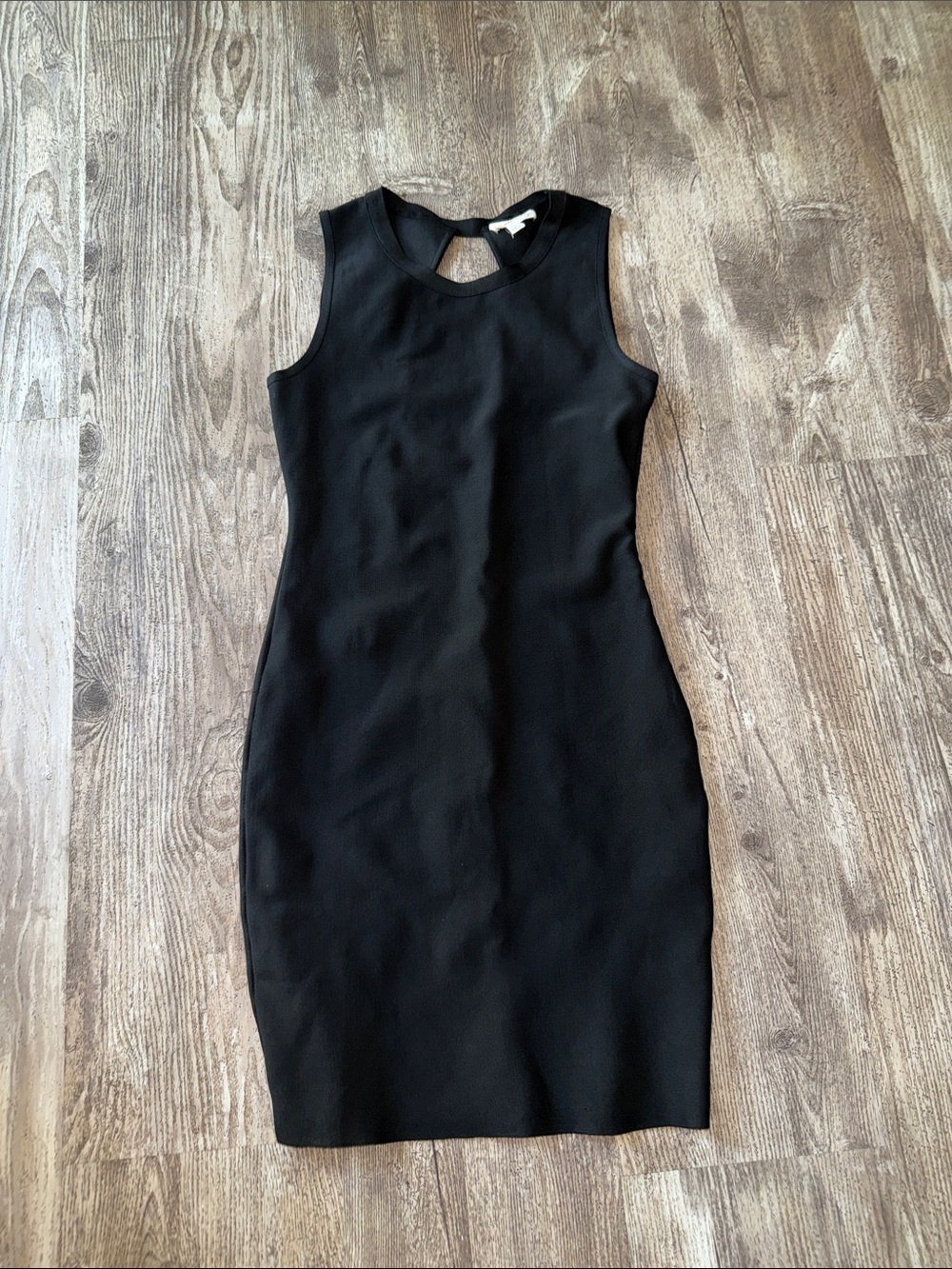 Stella Luce Black Sleeveless Midi Sheath Dress